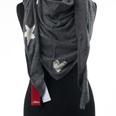 S.Oliver aksesuarai šalikai žieminės skaros megztiniai žieminės kepurės moteriški šalikai vilnoniai aksesuarai šilti šalikai išparduotuvė didmeninė prekyba pigūs rūbai drabužiai stock clothes wholesale outlet