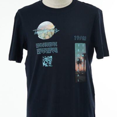 Tom Tailor marškiniai vyrams vyriški drabužiai vyriški marškinėliai t-shirt maikės pigūs rūbai išparduotuvė didmeninė prekyba stock clothes wholesale outlet